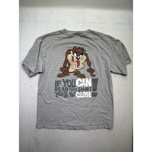 Vintage Looney Tunes Shirt Mens L Taz Tazmanian‎ Devil Double Sided 90s RARE